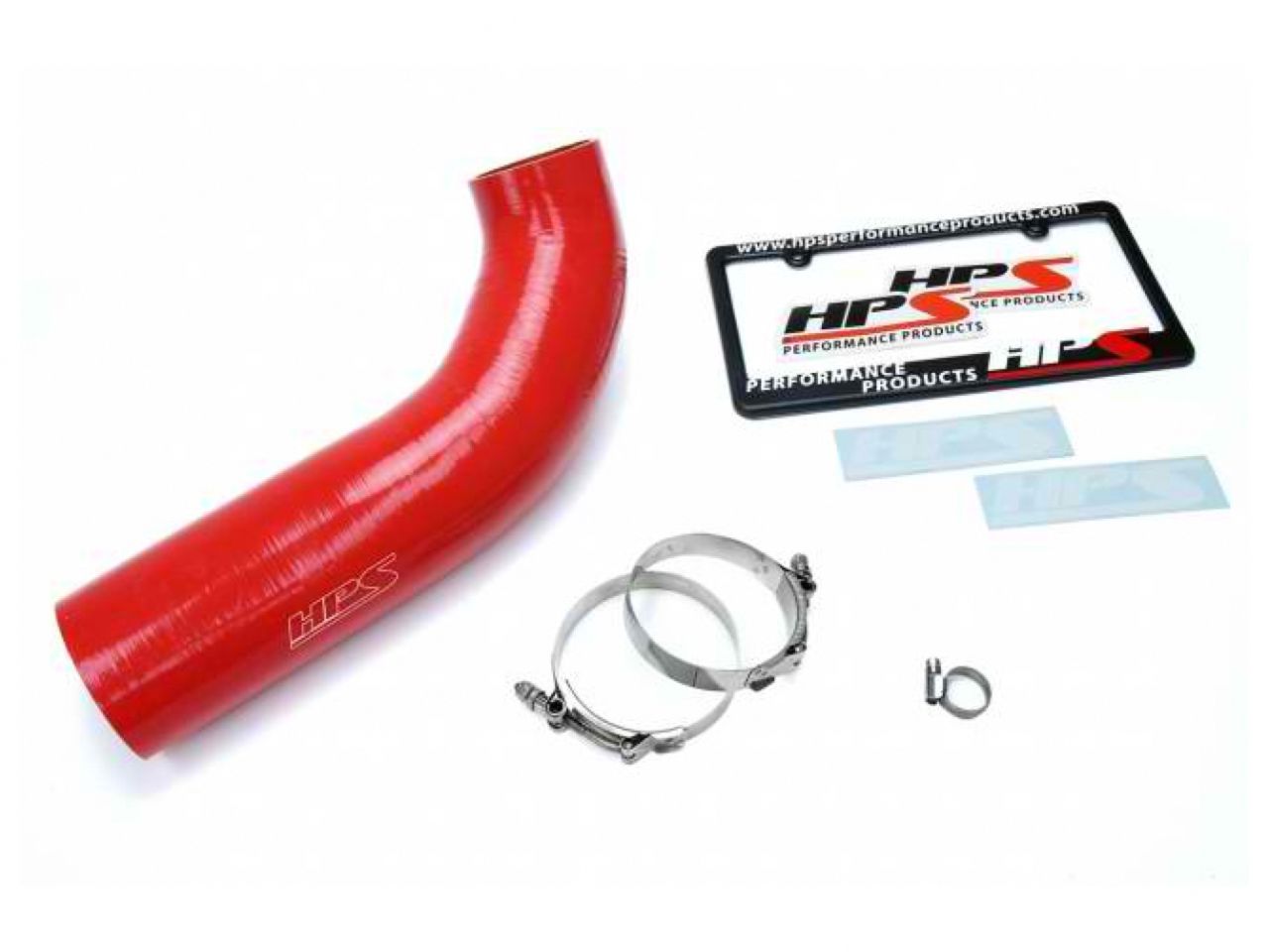 HPS Red Reinforced Silicone Post MAF Air Intake Hose Kit Jeep 12-17 Wrangler JK & Unlimited 3.6L V6