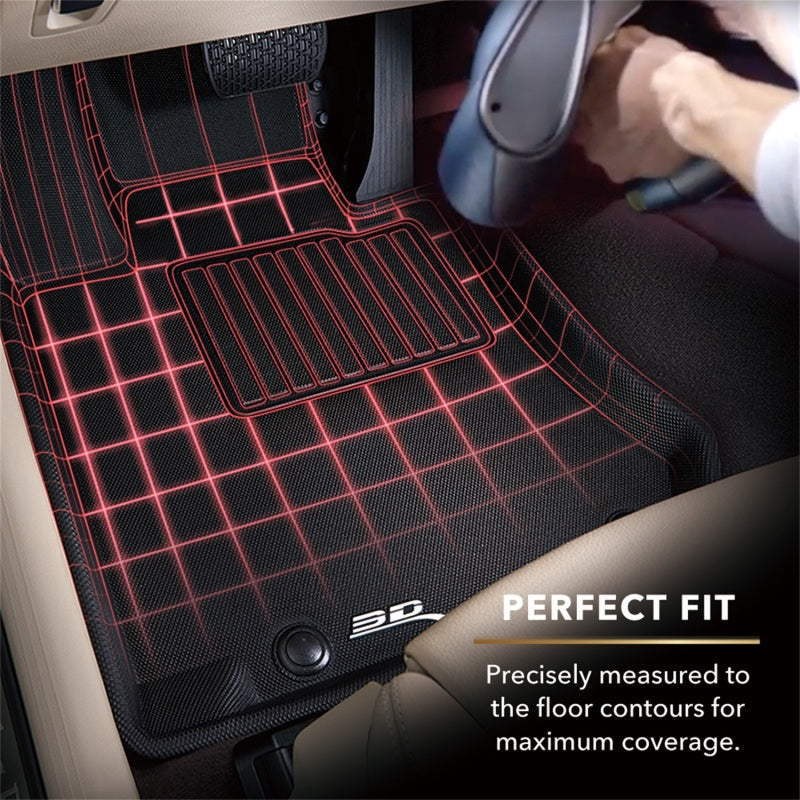 3D MAXpider 2014-2018 Jeep Wrangler JK Unlimited Kagu 2nd Row Floormats - Gray L1JP01121501