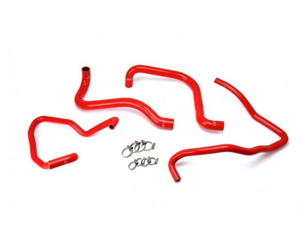 HPS Red Reinforced Silicone Radiator + Heater Hose Kit Jeep 03-06 Wrangler TJ SE 2.4L 4Cyl Left Hand Drive