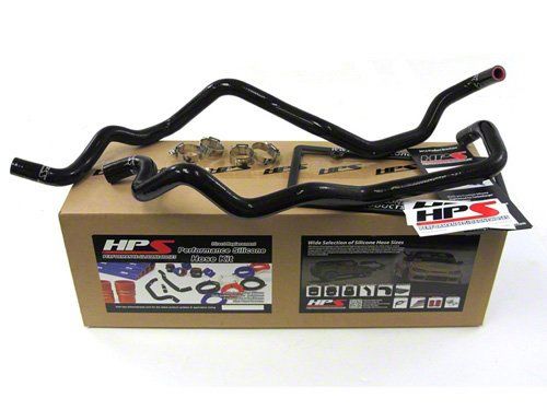 HPS Black Reinforced Silicone Heater Hose Kit Jeep 07-11 Wrangler JK 3.8L V6 Left Hand Drive