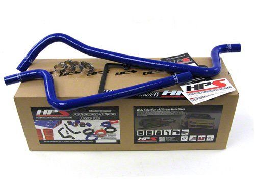 HPS Blue Reinforced Silicone Heater Hose Kit Jeep 97-01 Wrangler TJ 4.0L Left Hand Drive