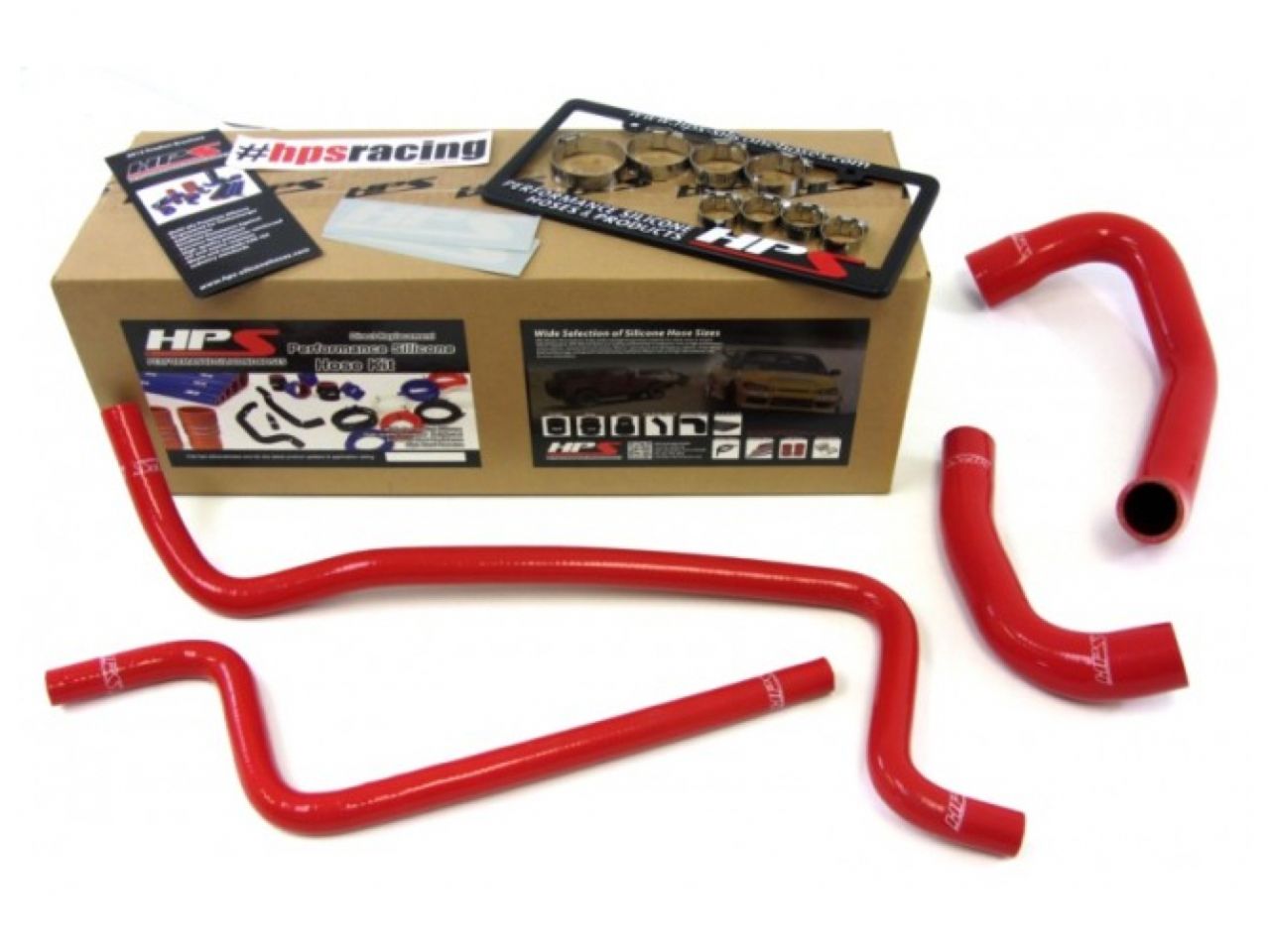 HPS Red Reinforced Silicone Radiator + Heater Hose Kit Jeep 02-06 Wrangler TJ 4.0L Left Hand Drive