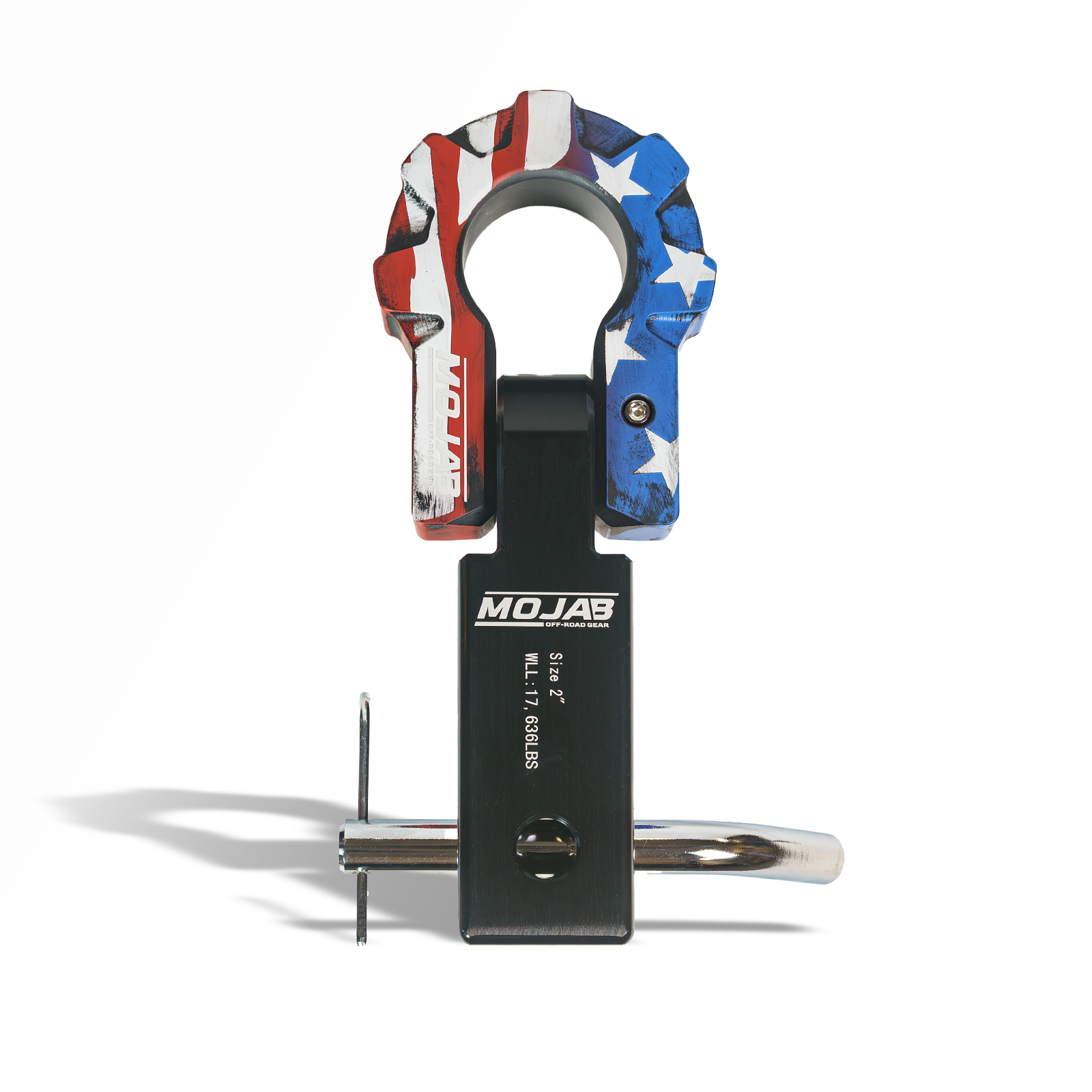 2'' Aluminum Hitch Receiver with Aluminum D-Shackle 9T-Ceramic coated (Lifetime Warranty)Expected delivery W/C May 25th