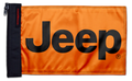 Jeep Safety Orange SQ12"x18" Forever Wave Flag for Boats