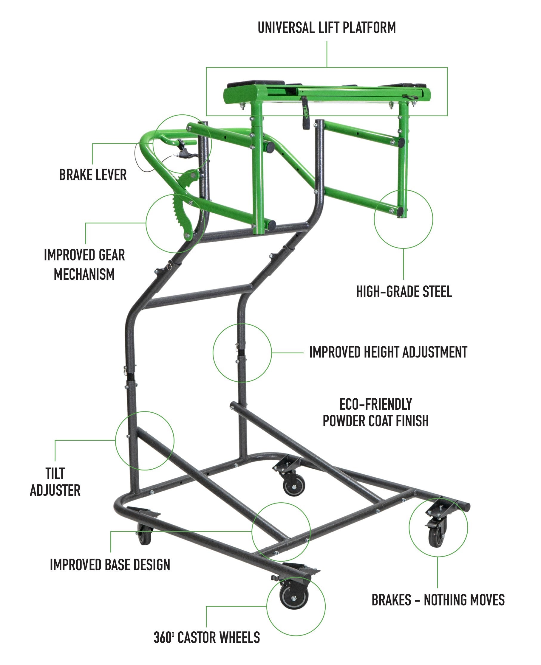 TopLift Pro (V2.0) - Hardtop Removal & Storage Tool for Jeep Wrangler and Ford Bronco