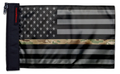 USA Subdued Thin Camo Line 12"x18" Forever Wave Flag for Golf Carts