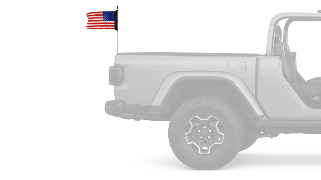 USA Ol' Glory - The Stars and Stripes 12"x18" Forever Wave Flag for Jeep Wrangler JLU 4-Door 2018-Present