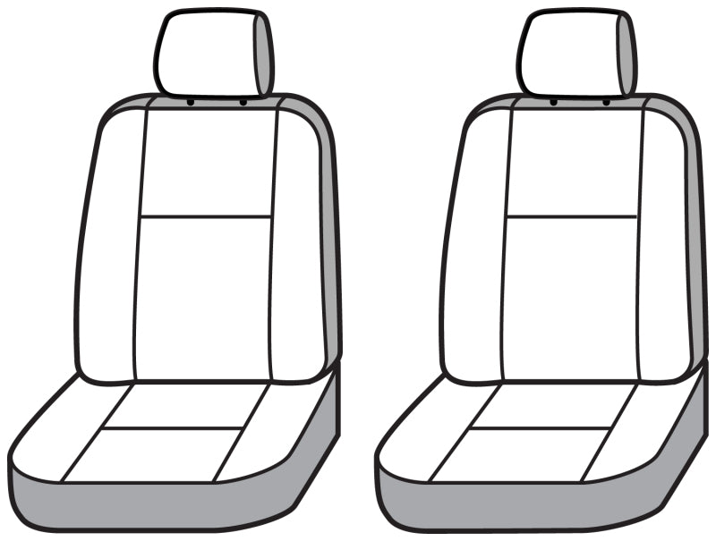 Covercraft 18-24 Jeep Wrangler JL 4 Door Polycotton SeatSaver Custom Front Row Seat Covers SS2586PCCH